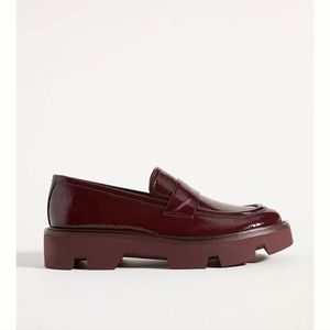 Franco Sarto Ream Loafers, Size 5, Burgundy